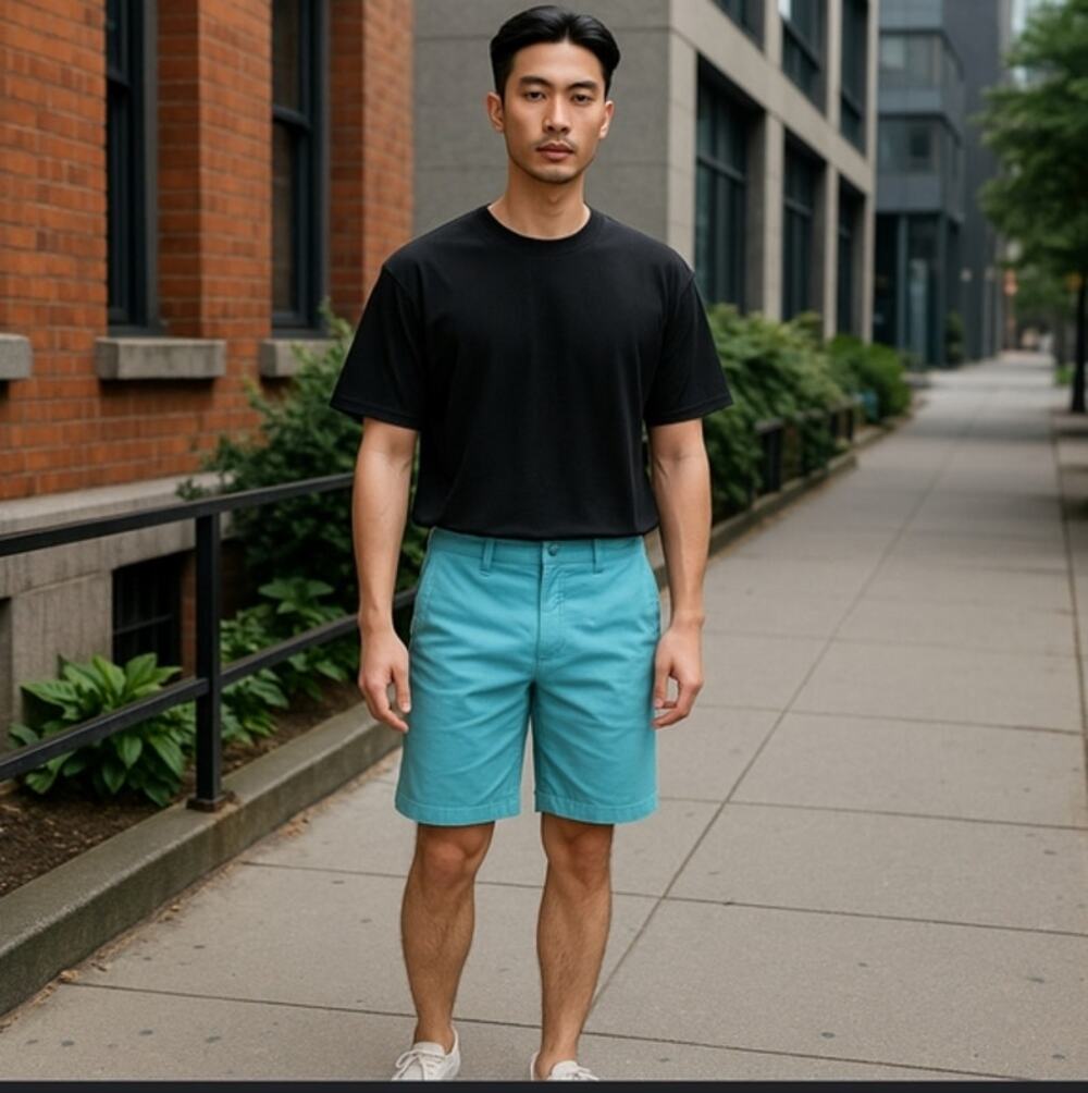 Urban Pipeline Designer Blue/Teal Shorts Size 30